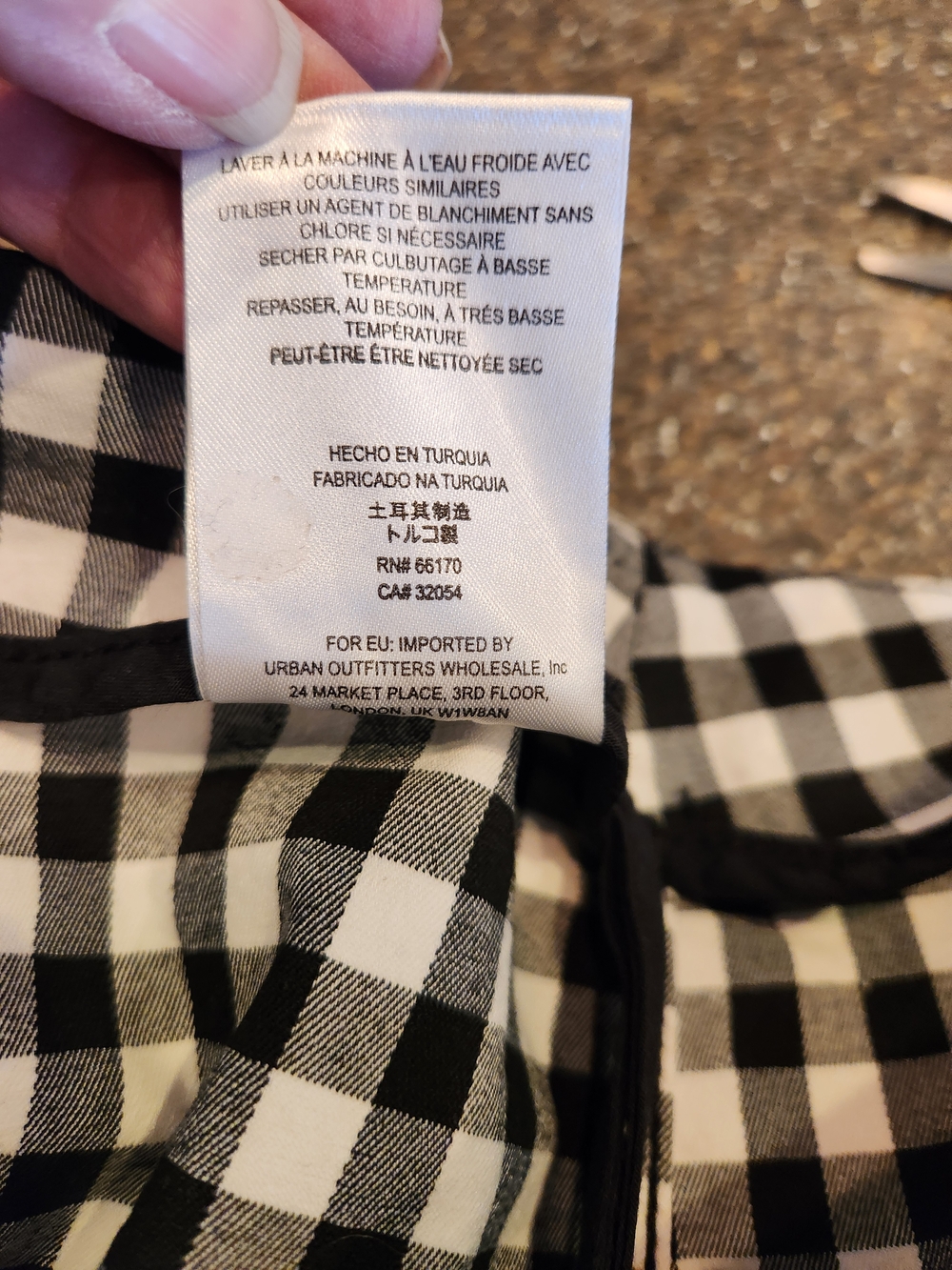 Free People Black/White Modern Femme Gingham Mini Skirt Size 4 Plaid Bodycon - Picture 9 of 9